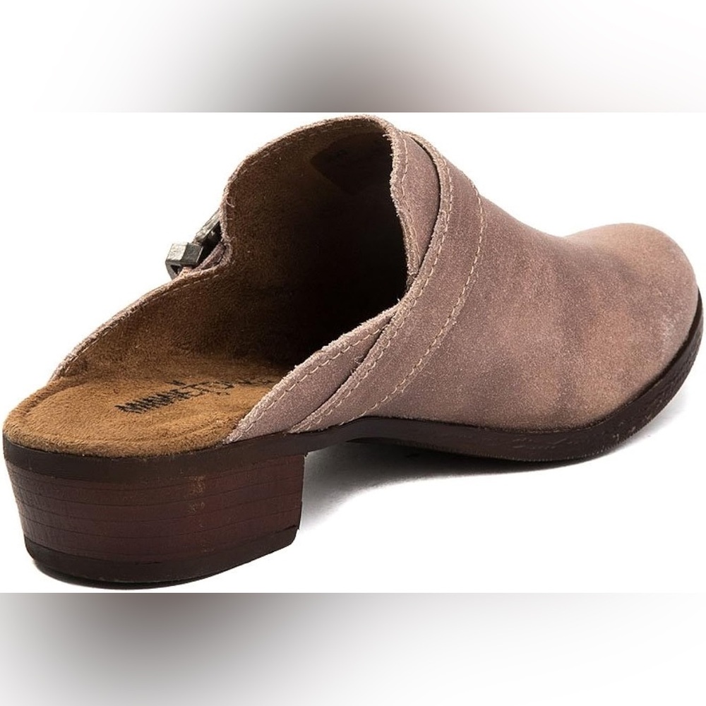 Minnetonka Women's Billie Leather Slip-On Mules - Picture 2 of 8
